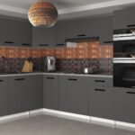 Cuisine complète Comfort 420 cm – Gris anthracite avec plan de travail