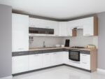 Cuisine complète modulaire Mode White 130 – 290 cm blanc
