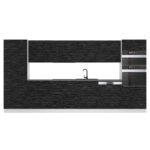 Cuisine complète modulaire Sole 159 – 330 cm cachemire et chêne