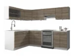Cuisine complète modulaire Sole 159 – 330 cm cachemire et chêne – Image 3