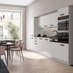 Cuisine Comfort 300 cm – Gris brillant avec plan de travail – Image 2