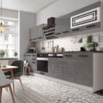 Cuisine Comfort 300 cm – Gris brillant avec plan de travail – Image 3