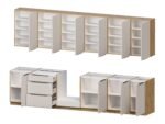 Cuisine complète modulaire Sole 159 – 330 cm cachemire et chêne – Image 4