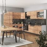 Cuisine d’angle Fame-Line chêne doré et anthracite 347 x 257 cm – Image 2